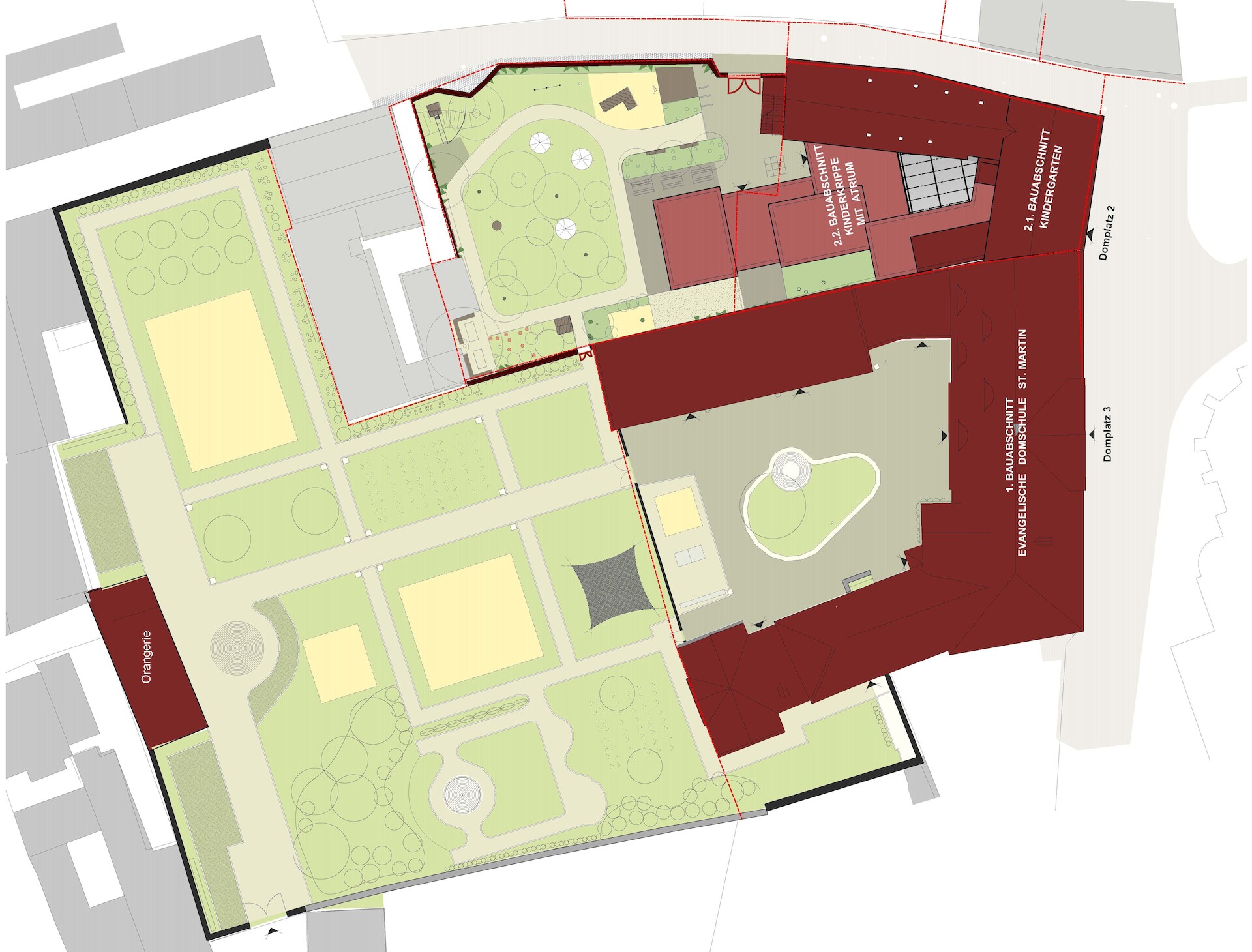 Au&szlig;enanlagen in Domg&auml;rten