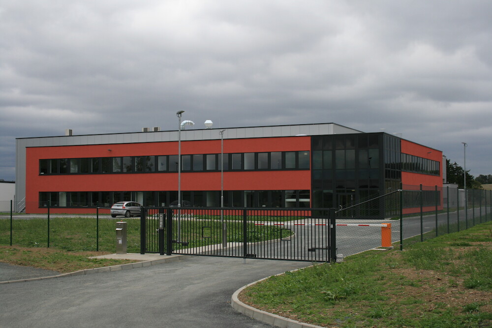 Ansicht Haupteingang Bürogebäudeanbau