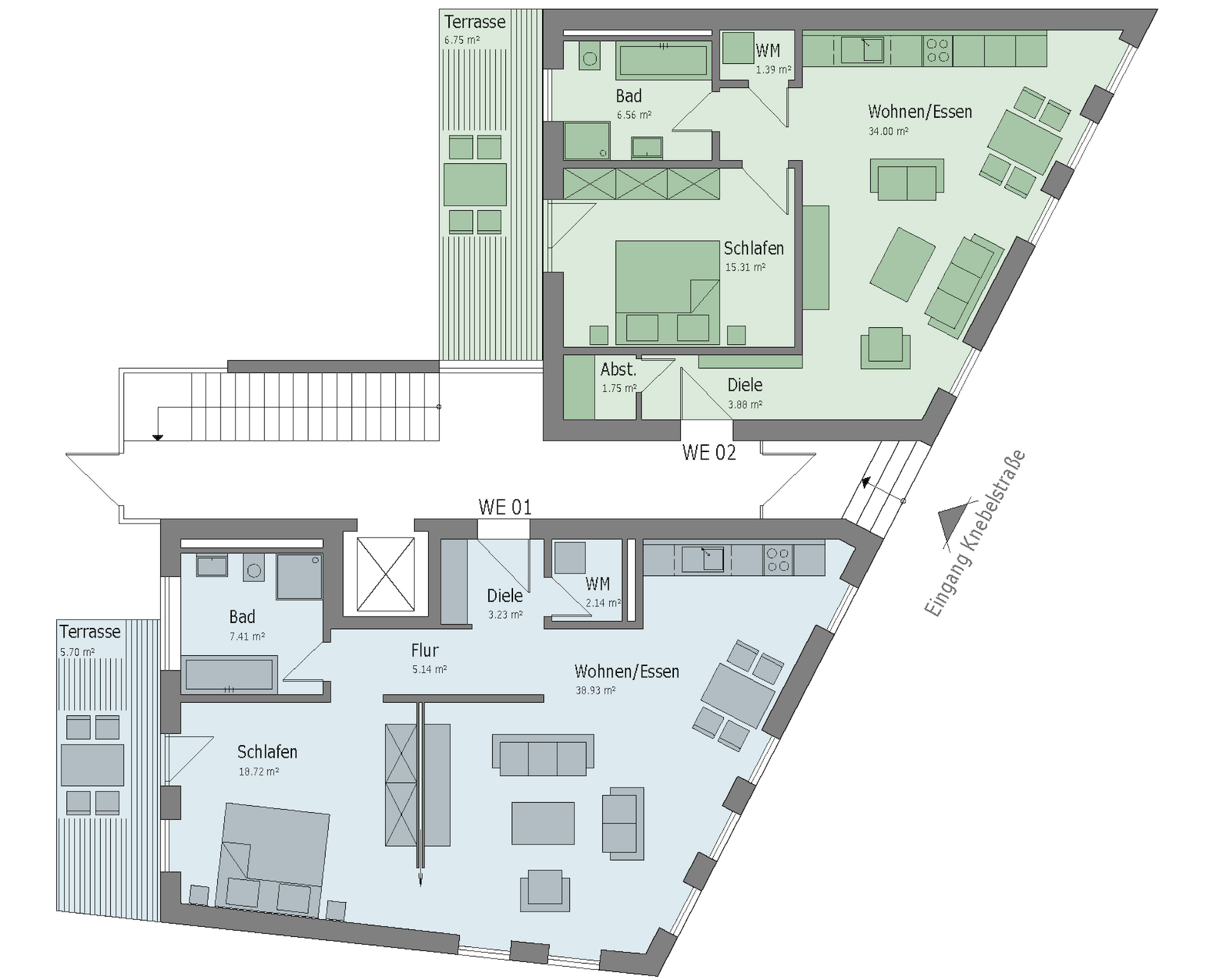 Funktionsgrundriss Knebelstra&szlig;e